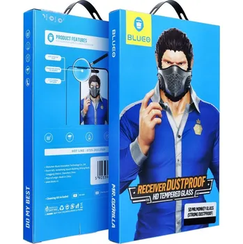 Náhradní kryt pro mobilní telefon Ochranné tvrzené sklo 5D Mr. Monkey Glass - Apple iPhone 17 Pro Black (Silně prachotěsné)