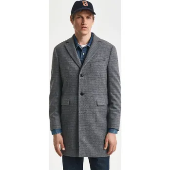 Pánský zimní kabát KABÁT GANT CLASSIC TWO-TONE WOOL COAT BLACK
