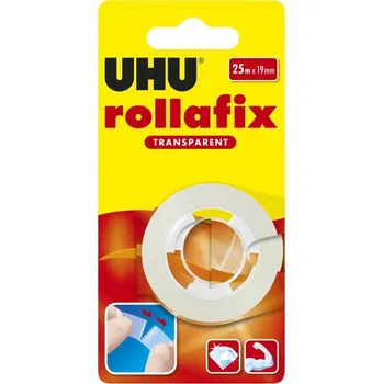 Lepicí páska UHU lepicí páska Rollafix Transparent Refill Blister 25 m