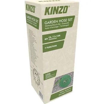 Zavlažovač Hadice zahradní KINZO 7181 7,5-15m sada