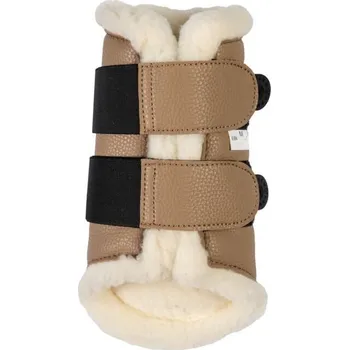 Koňské kamaše HKM Kamaše drezurní Comfort Premium II HKM, s beránkem, pár, taupe M