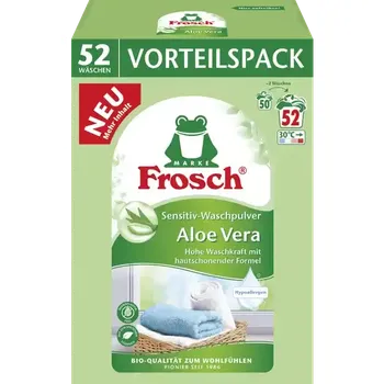 Prací prášek Frosch prací prášek Sensitive s Aloe Vera 52 PD