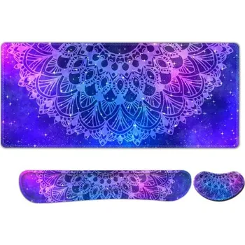 Podložka pod myš Huado XXL ergonomický set podložek k PC 4v1 Mandala Huado 97k-cube