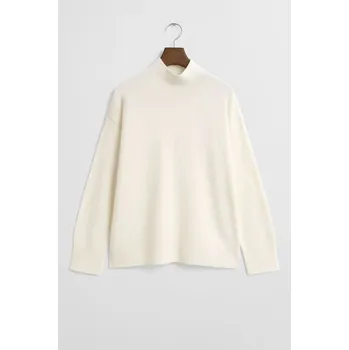 Dámský svetr ROLÁK GANT SUPERFINE LAMBSWOOL MOCK NECK CREAM