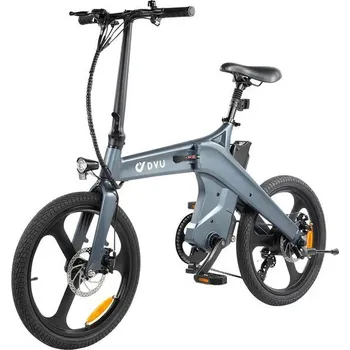 Skládací kolo DYU Elektrické městské kolo DYU T1 motor 250 W, baterie 36 V 10 Ah ŠEDÁ 2025