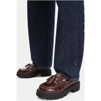 Dámské pantofle Loafersy Gino Rossi EO-HOX-12036 Hnědá 38