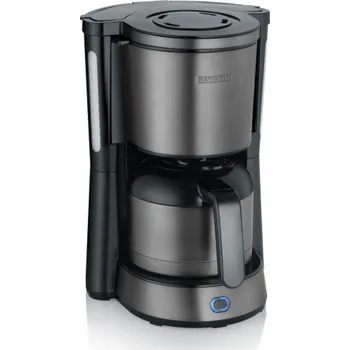 Kávovar Kávovar Severin 9343 TYPE, KA 9343 TYPE, kapacita 8 šálků, objem 1 l, časovač, otočný filtr s vyjímatelnou filtrační vložkou 1 x4, 1000 W