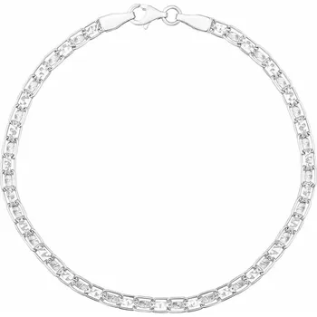 Šperk Zlatý náramek Nilnix z bílého zlata - 3,5 mm 20 cm