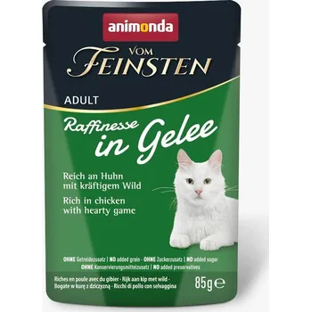 Krmivo pro kočku ANIMONDA Vom Feinsten Adult Raffinesse v želé kuře se zvěřinou 85g