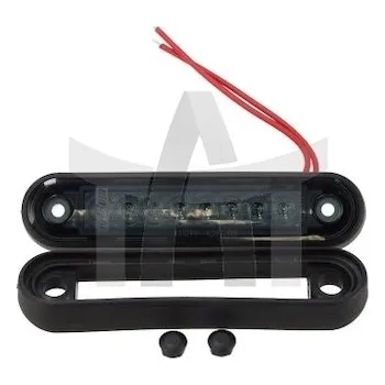 Přídavný světlomet Lampa obrysová LED 12/36V červená dlouhá dark FT-073CLEDLONGDARK