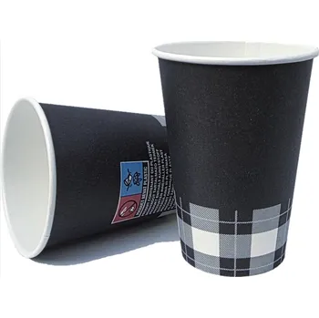 Jednorázové nádobí Promatic Kelímek automatový papírový 180 ml Vending black sada 100 ks