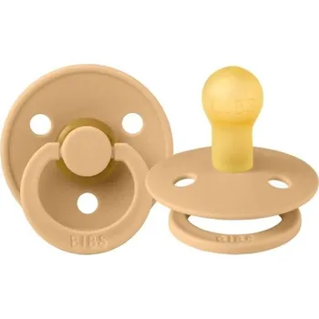 dudlíky BIBS Kaučukový dudlík BIBS, 0-6 m, žluto/pískový