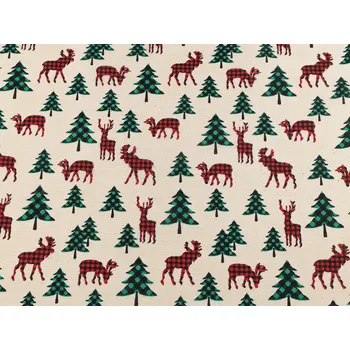 Vánoční dekorační metráž stromečky