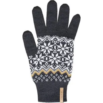 Rukavice Kama dámské pletené Merino rukavice R116 111 - tmavě šedá L