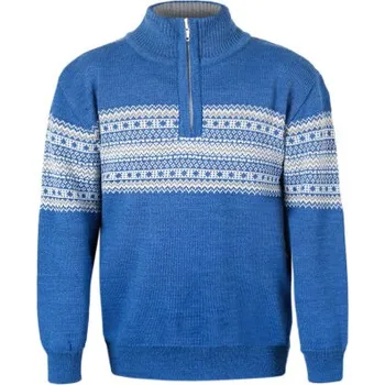 Pánský svetr Kama dětský Merino svetr 1019 127 - denim L