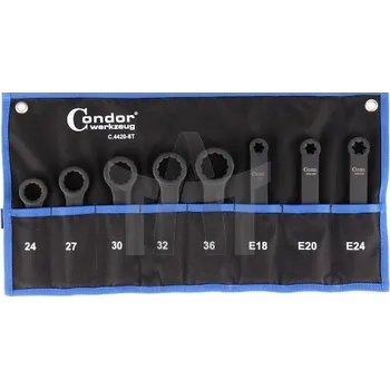 Ruční nářadí Sada očkových klíčů na poklep E18–24 CONDOR C.4420-8T