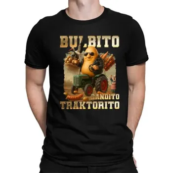 Žertovný předmět Bulbito bandito traktorito - brambor traktorista bandita - Italian Brainrot - pánské tričko s potiskem- Tričkový.cz