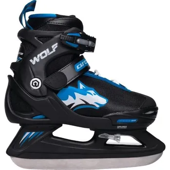 Zimní brusle Arcore WOLF chlapecké lední brusle Černá, Modrá, Bílá 29-32
