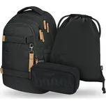 BAAGL Školní set Skate Max Darkness 30 LITRŮ KAŠTANOVÁ|ČERNÁ