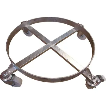 Paletový vozík Podvozek pro sudy 200 l, nosnost 300 kg, pozink