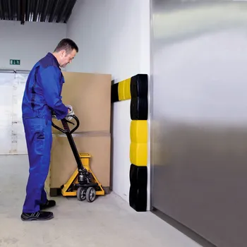 Stavební profil Rohový ochranný profil 500, z polyethylenu (PE), černý, 250 x 125 x 500 mm, sada = 2 kusy