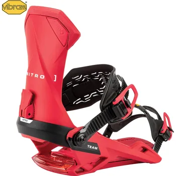 Vázání na snowboard Vázání na snowboard Nitro Team vivid red M 2026 - Odesíláme do 24 hodin