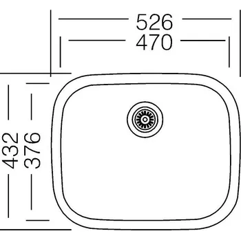 Nerezový dřez Set Sinks NEPTUN 526 V matný 0,6 mm + baterie Baterie: LEGENDA S