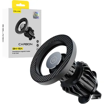 Držák do auta Blavec BH-16A Carbon Magnetic Magsafe na větrací mřížku (BH16AC-MAVB) černý