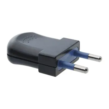 Elektrická vidlice Zástrčka, vidlice plochá – Černá