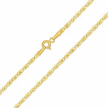 Šperk Zlatý řetízek Valentino ze žlutého zlata s mírně broušenými očky - 2 mm 45 cm