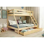 Patrová postel Denis - přírodní