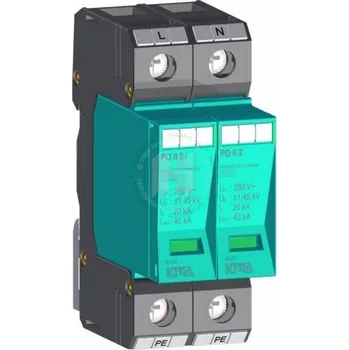 Přepěťová ochrana Kiwa Přepěťová ochrana AC T2 Kiwa 82.002 2P 280V/40kA