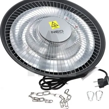 Topidlo Infrazářič stropní 1500W IP44 černý NEO NEO90-037