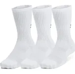 Unisex ponožky Under Armour TC 3PK CREW LG Bílá, Černá