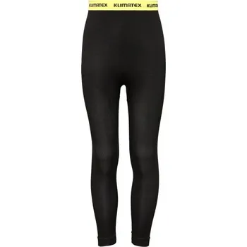 Dětské termo spodky Dětské bezešvé termo spodky Klimatex DAI SEAMLESS 128/134 Černá, Žlutá