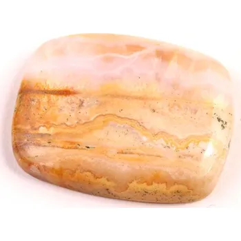 Korálek Kabošon Yellow Crazy Lace Agate č.2491 (30x24x5mm)