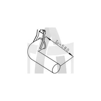 Výfukový systém Výfuková trubka DINEX DIN68611