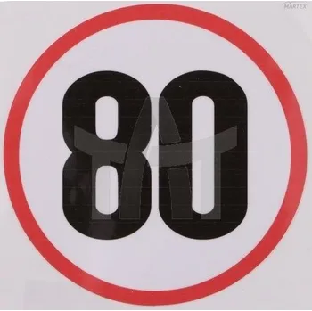Samolepicí dekorace na vozidlo Samolepka omezení rychlosti 80 km/h MTX MTX-80KM/100MM