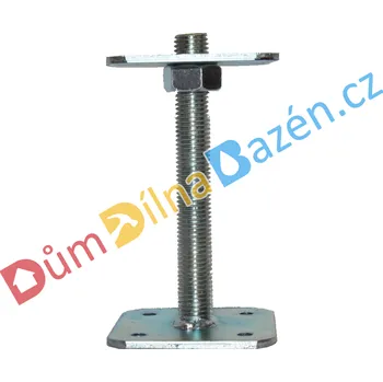 Tesařské kování Bova Patka pilíře - BV/P 14-01 - ŽÁROVÝ ZINEK Rozměr: 80 x 80, Výška: 200, Typ: Volná