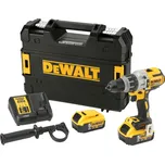 DCD996P2 DeWALT 18 VOLT AKU PŘÍKLEPOVÁ BEZUHLÍKOVÁ VRTAČKA / ŠROUBOVÁK XRP, 2 X 5,0AH AKU XR LI-ION, NABÍJEČKA, KUFR T-STAK