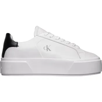 Dámské tenisky Dámské tenisky Calvin Klein FLATFORM LACE UP 36 Bílá, Černá