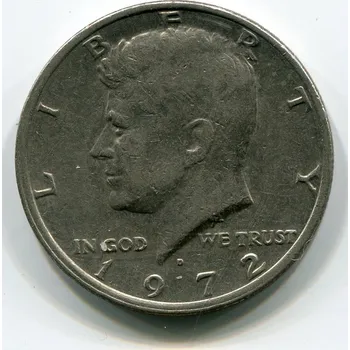 USA. 1/2 dollar 1972/D. Kennedy.