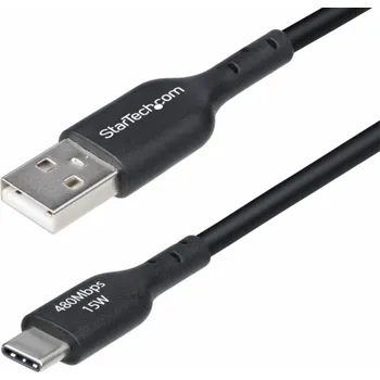 Datový kabel StarTech.com 2m (6.6ft) USB-A to USB-C Charging Cable, Charger Cord, M/M - USB kabel - USB (M) do USB-C (M) - USB 2.0 - 3 A - 2 m - neobsahuje halogen, pasivní, nabíjení a synchronizace, USB Fast Char