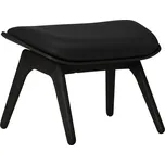 Umage, Podnožka The Reader Hope kožená na černých dubových nožkách černá - Formadore