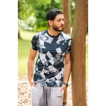 UTOPY Pánské sportovní tričko Black Crystal Velikost: 7XL