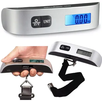 Kuchyňská váha Digitální cestovní váha na zavazadla 50 kg s LCD displejem
