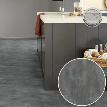 pvc podlaha PVC podlaha ICONIK 280T Stromboli acier Označení šíře role: 3 m