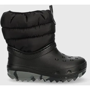 Dívčí sněhule Dětské sněhule Crocs 207683.CROCS.CLASSIC.NEO.PUFF.BOOT.T černá 99X, EUR 19/20