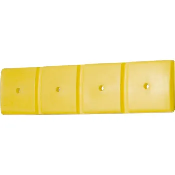 Stavební profil Nástěnný ochranný profil 1000, z polyethylenu (PE), žlutý, 1000 x 50 x 250 mm, sada = 2 kusy