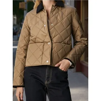 Dámský kabát Sinsay - Prošívaná bunda - olivová - 099FJ-19X - 099FJ-19X-XXL